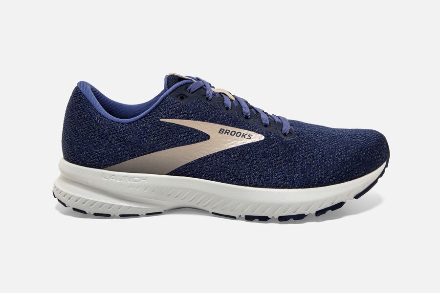 Brooks Herren Launch 7 Laufschuhe Navy/Grau Sale 402-284917